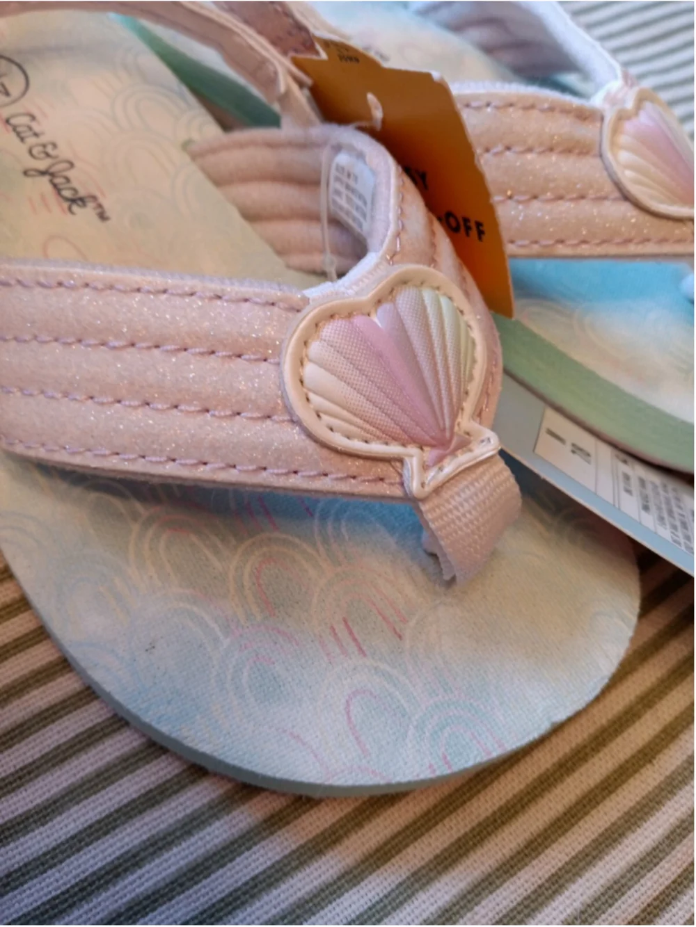Girls Sandals & flip flops 3 pack New with tags 2 double strap flip flops